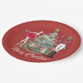 Nutcracker Ballet Dancer Kerstmis Papieren Bordje (Gekanteld)