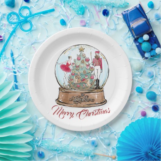 Nutcracker Ballet Dancer Kerstmis Papieren Bordje (Feest)