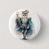 Nutcracker Ballet, Drosselmeyer Owl Ronde Button 3,2 Cm (Voorkant)
