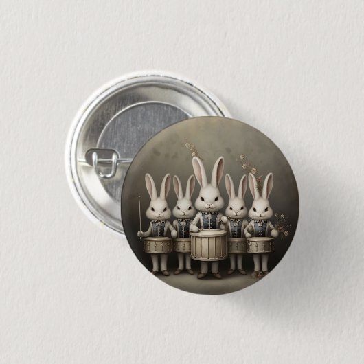 Nutcracker Ballet Fashion-Hare Drummers Ronde Button 3,2 Cm (Voorkant /achterkant)