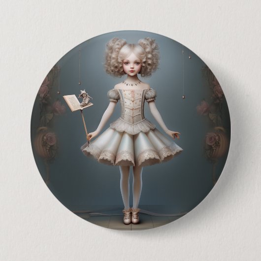 Nutcracker Ballet Fashion-Page Dancers Ronde Button 7,6 Cm (Voorkant)