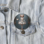 Nutcracker Ballet Fashion-Page Dancers Ronde Button 7,6 Cm (In situ)