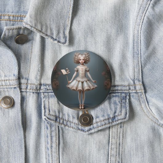 Nutcracker Ballet Fashion-Page Dancers Ronde Button 7,6 Cm (In situ)