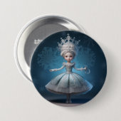 Nutcracker Ballet Fashion-Snow Queen Ronde Button 7,6 Cm (Voorkant /achterkant)
