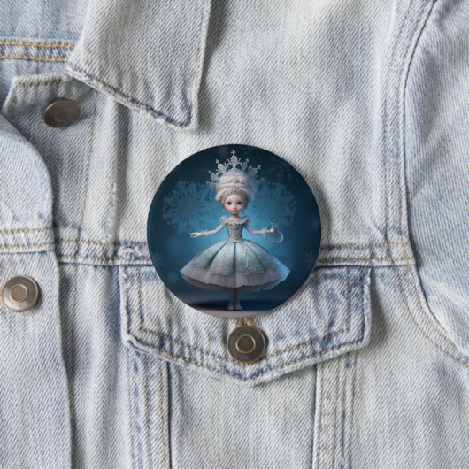 Nutcracker Ballet Fashion-Snow Queen Ronde Button 7,6 Cm (In situ)