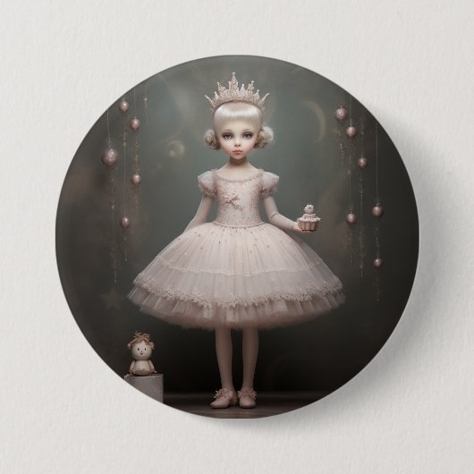 Nutcracker Ballet Fashion-Sugar Plum Fairy Ronde Button 7,6 Cm (Voorkant)
