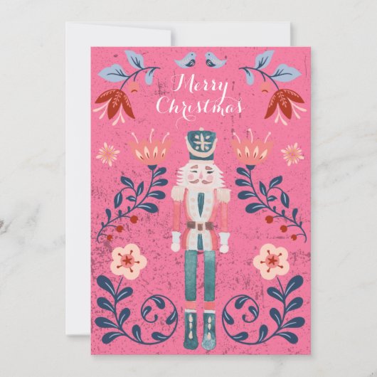 Nutcracker Ballet Foto met kerstmis Kaart (Voorkant)