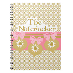 Nutcracker Ballet Gold Ornaments Notitieboek