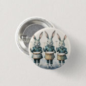 Nutcracker Ballet, Hare Drummers Ronde Button 3,2 Cm (Voorkant /achterkant)