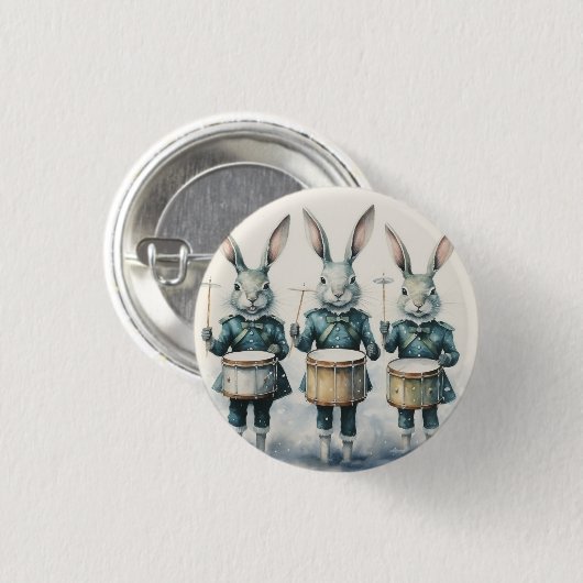 Nutcracker Ballet, Hare Drummers Ronde Button 3,2 Cm (Voorkant /achterkant)