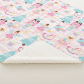 Nutcracker Ballet Holiday Christmas Baby Girl Sherpa Deken (3/4)