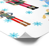 Nutcracker Ballet Illustratie Snowflake Painting Poster (Hoek)