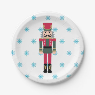 Nutcracker Ballet Illustratie Snowflake Papieren Bordje