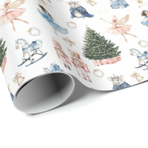 Nutcracker Ballet Karakters Kerstmis Cadeaupapier