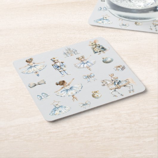 Nutcracker Ballet Kartonnen Onderzetters (Schuin)