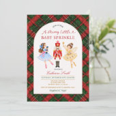 Nutcracker Ballet Kerst Baby Sprinkle  Kaart (Staand voorkant)