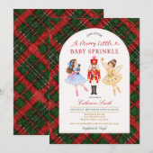 Nutcracker Ballet Kerst Baby Sprinkle  Kaart (Voorkant / Achterkant)