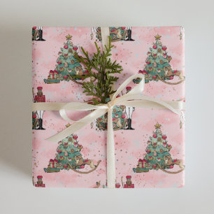 Nutcracker Ballet kerstkaarten Inpakpapier Vel
