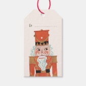 Nutcracker Ballet Kerstmis Cadeaulabel (Voorkant)