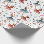 Nutcracker Ballet Kerstmis Cadeaupapier (Hoek)