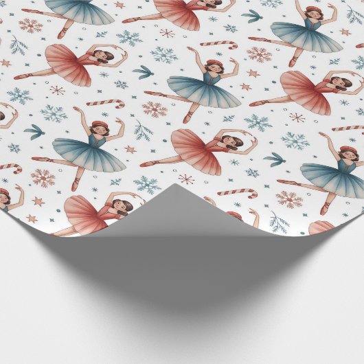 Nutcracker Ballet Kerstmis Cadeaupapier (Hoek)