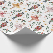 Nutcracker Ballet Kerstmis Cadeaupapier (Hoek)