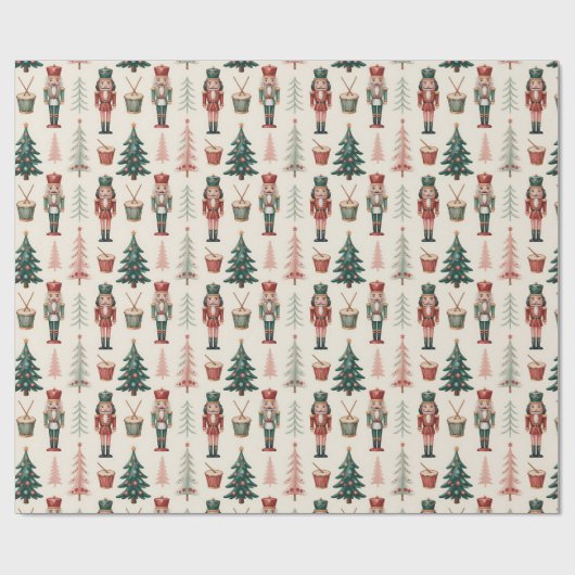 Nutcracker Ballet Kerstmis Cadeaupapier (Vlak)