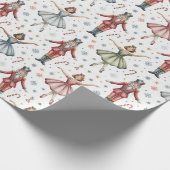 Nutcracker Ballet Kerstmis Cadeaupapier (Hoek)