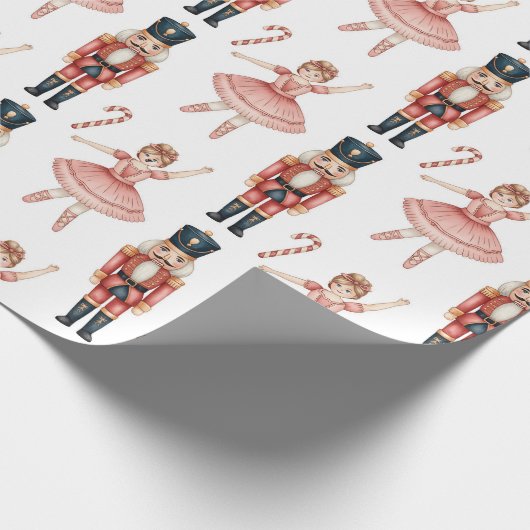 Nutcracker Ballet Kerstmis Cadeaupapier (Hoek)