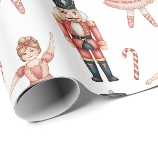 Nutcracker Ballet Kerstmis Cadeaupapier (Rol Hoek)