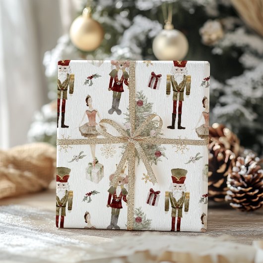 Nutcracker Ballet Kerstmis Cadeaupapier