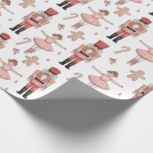 Nutcracker Ballet Kerstmis Cadeaupapier (Hoek)