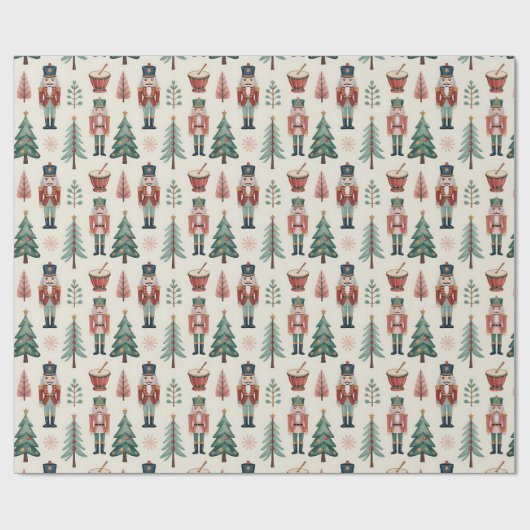 Nutcracker Ballet Kerstmis Cadeaupapier (Vlak)