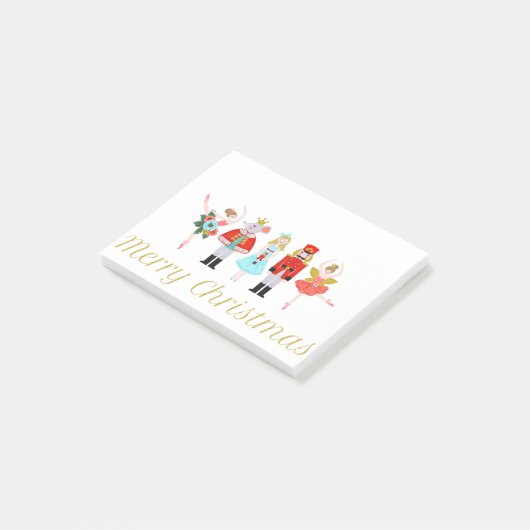 Nutcracker Ballet Kerstmis Post-it® Notes (Schuin)