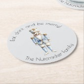 Nutcracker Ballet Kerstmis Ronde Kartonnen Onderzetter (Gebogen)