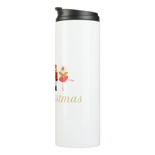 Nutcracker Ballet Kerstmis Thermosbeker (Geroteerd rechts)