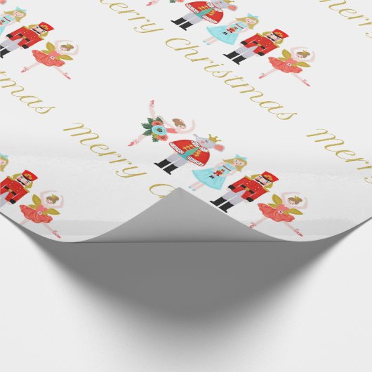 Nutcracker Ballet kerstpapier Cadeaupapier (Hoek)