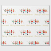 Nutcracker Ballet kerstpapier Cadeaupapier (Vlak)