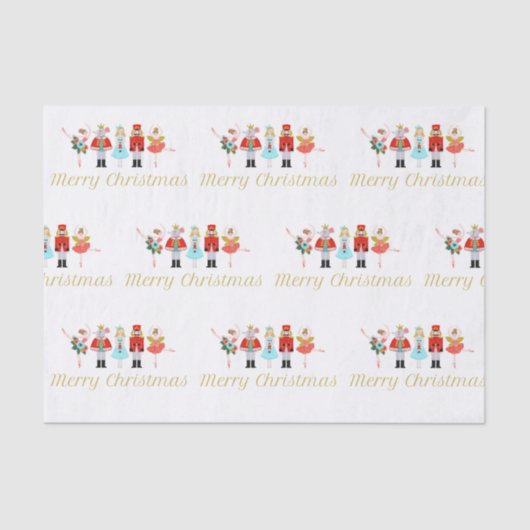 Nutcracker Ballet-kerstpapier Tissuepapier (Voorkant)