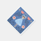 Nutcracker Ballet met kerstfoto Servet (Hoek)