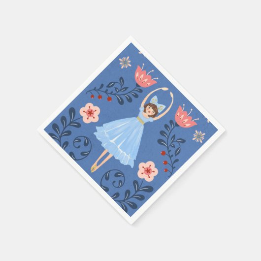 Nutcracker Ballet met kerstfoto Servet (Hoek)