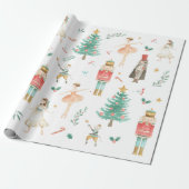 Nutcracker Ballet met kerstmis Afbeeldingen Verpak Cadeaupapier (Uitgerold)