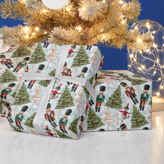 Nutcracker Ballet met kerstmis Afbeeldingen Verpak Cadeaupapier (Feestdagen)