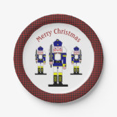 Nutcracker Ballet met Kerstmis Soldaat Buffalo Pse Papieren Bordje (Voorkant)