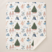 Nutcracker Ballet Nostalgic Christmas  Sherpa Deken (Voorkant)