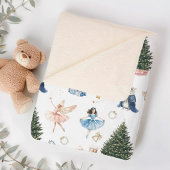 Nutcracker Ballet Nostalgic Christmas  Sherpa Deken