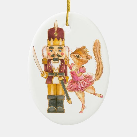 Nutcracker Ballet Oval Ornament (Voorkant)