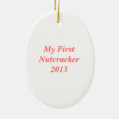 Nutcracker Ballet Oval Ornament (Achterkant)