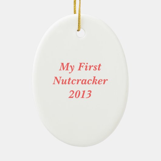 Nutcracker Ballet Oval Ornament (Achterkant)