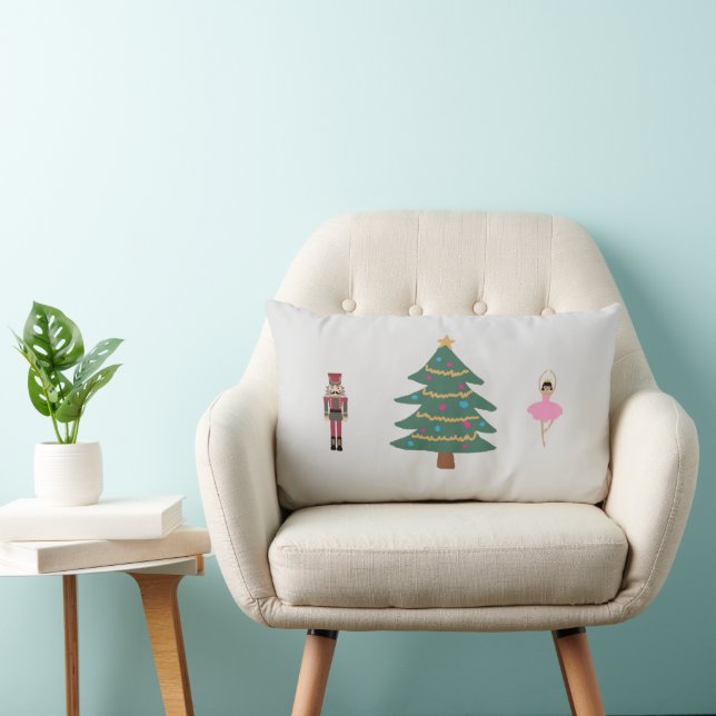 Nutcracker Ballet Painting Kerstlumbar Pillow Kussen (Stoel)